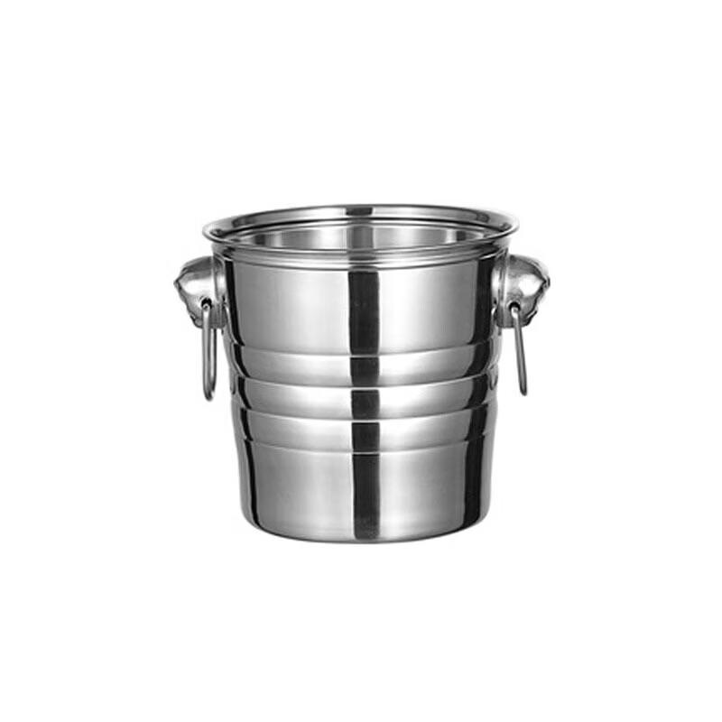 NIVORCE Commercial Stainless Steel Tiger Head Ice Bucket