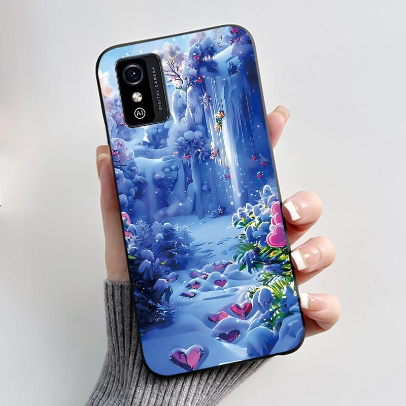 Cute Cartoon Case For ZTE Blade L9 Fundas Capa Printing Shell Protective Cover Soft Silicone Black Casing Shockproof Coque