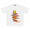Dämmerungsreflexionen Reflexionsölmalerei Grafischer Druck T-Shirt Rundhals Herren und Damen Kurzarm Locker T-Shirt