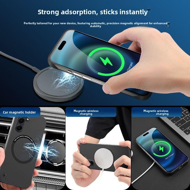 Luksusowe Ultra Cienkie Etui Matowe typu Skin Feel Dla Samsung Galaxy A57 A37 A17 A56 A36 A26 F17 M17 A55 Dla Magsafe Osłona Ochronna PC
