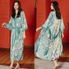 Yao Ting Women's Plus Size Satin Chiffon Pajamas - Summer Ice Silk Luxury Sleepwear & Bathrobe Set