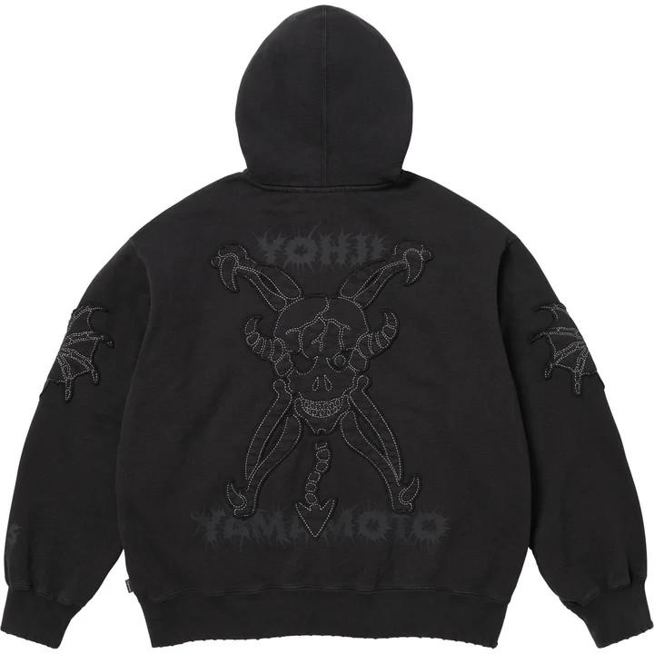 Supreme Y's by Yohji Yamamoto Zip Up Hooded Sweatshirt Black
