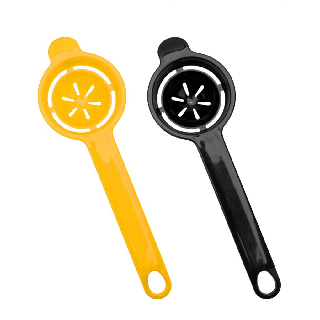 Separatore di uova con manico lungo, filtro in plastica, fessura per carta, per torte, dessert, pasticceria, utensili da cucina per la casa, gadget da cucina
