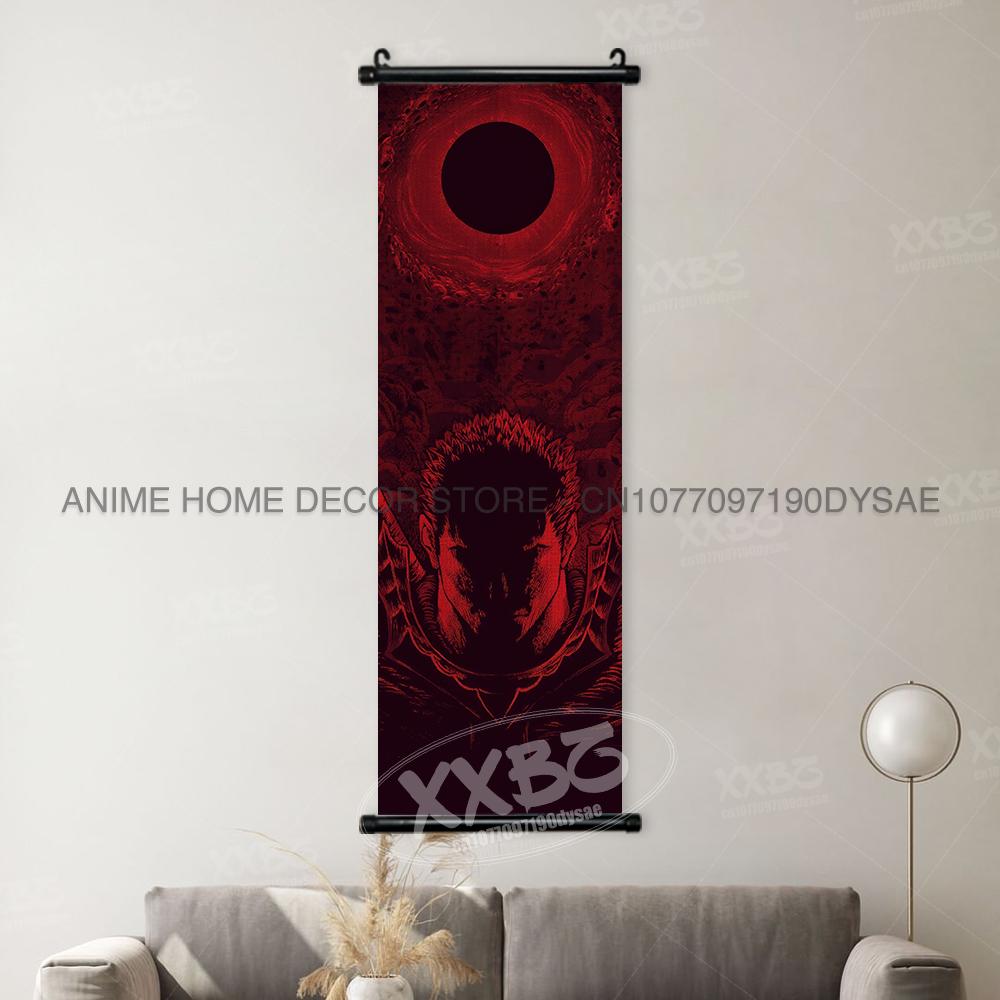 Berserk Poster Anime Scrolls Picture Guts Hanging Painting Griffith Wallpaper Casca Home Decoration Black Swordsman Wall Artwork