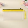 Korean Style TPU Pencil Case - Large Capacity Frosted Zipper Bag for Students