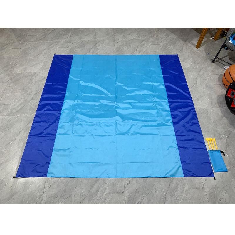 Folding Sandproof Beach Blanket Waterproof Beach Mat Portable Lightweight Picnic Blanket Camping Mat for Travel Hiking Sports
