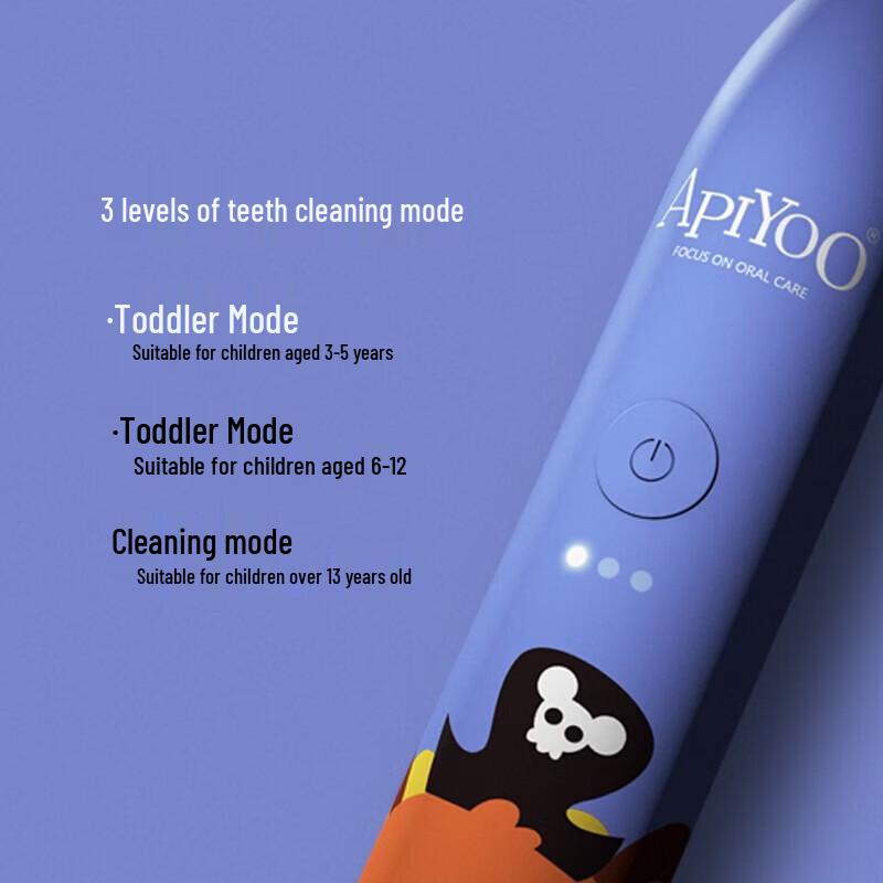 ApiYoo A7 Kids Sonic Electric Toothbrush CN plug (adapter included)