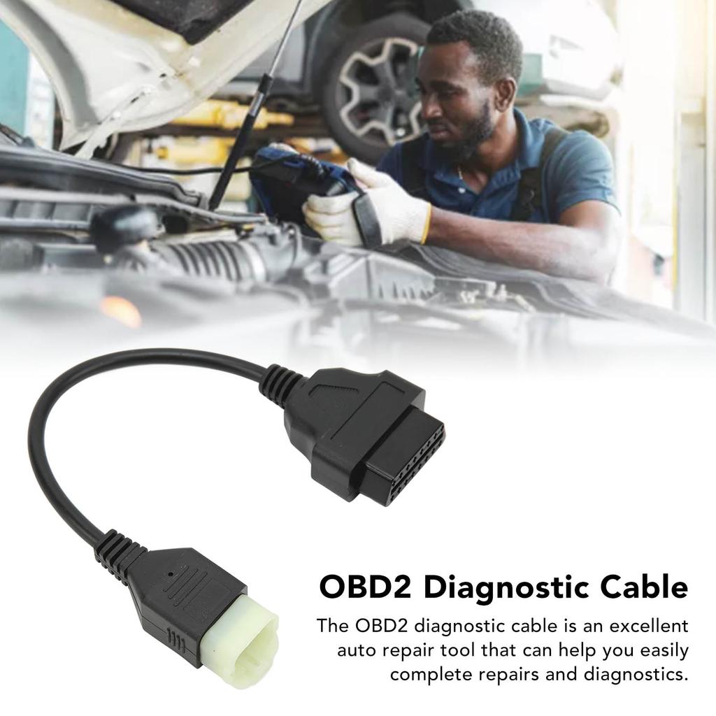 6pinový diagnostický kabel OBD2 Stabilní přenos pro ladění motocyklu Programování ECU