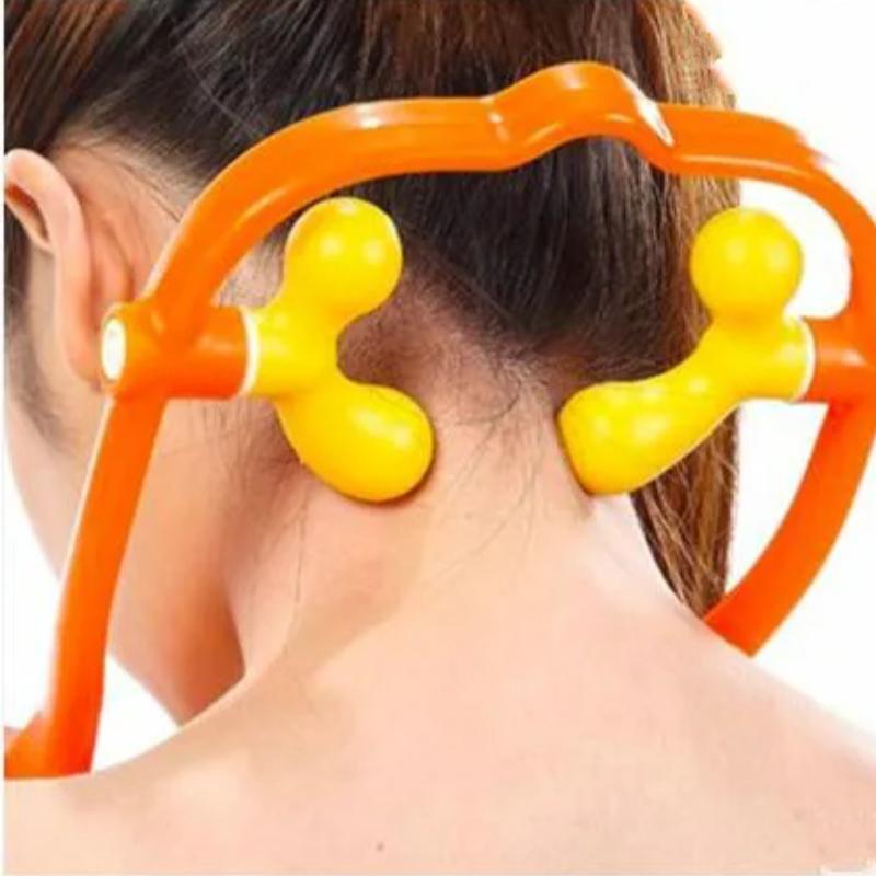 

U-образный массажер для шеи, массажер, бытовой ручной массажер для шеи оранжевый