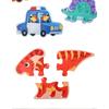 Lovely Wooden Cartoon Animal Jigsaw Puzzles Game Montessori Baby Puzzle Toy for Kindergarten Kid Early Learning Education
