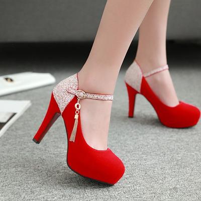 Glitter Shoes Shallow Mouth Mixed Colors Autumn Female Footwear Fashion Women 'S Round Toe Summer Fall Dress Modis Party