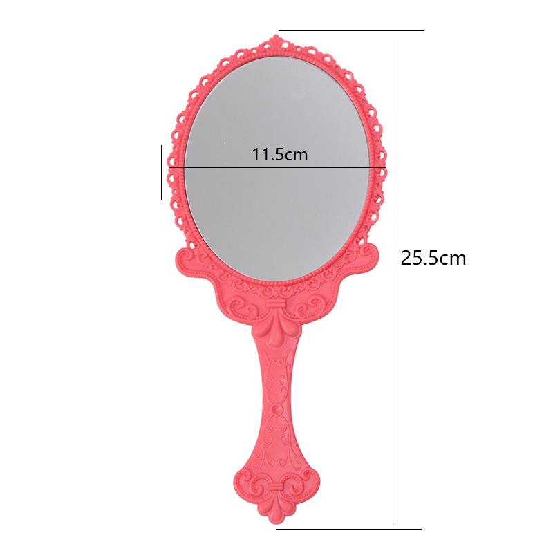 Handspiegel im Vintage-Stil, geschnitzt, Kosmetikspiegel, Kosmetikspiegel für Spa-Salon, Kosmetikspiegel, Handspiegel, Griff, Kosmetikspiegel für Frauen
