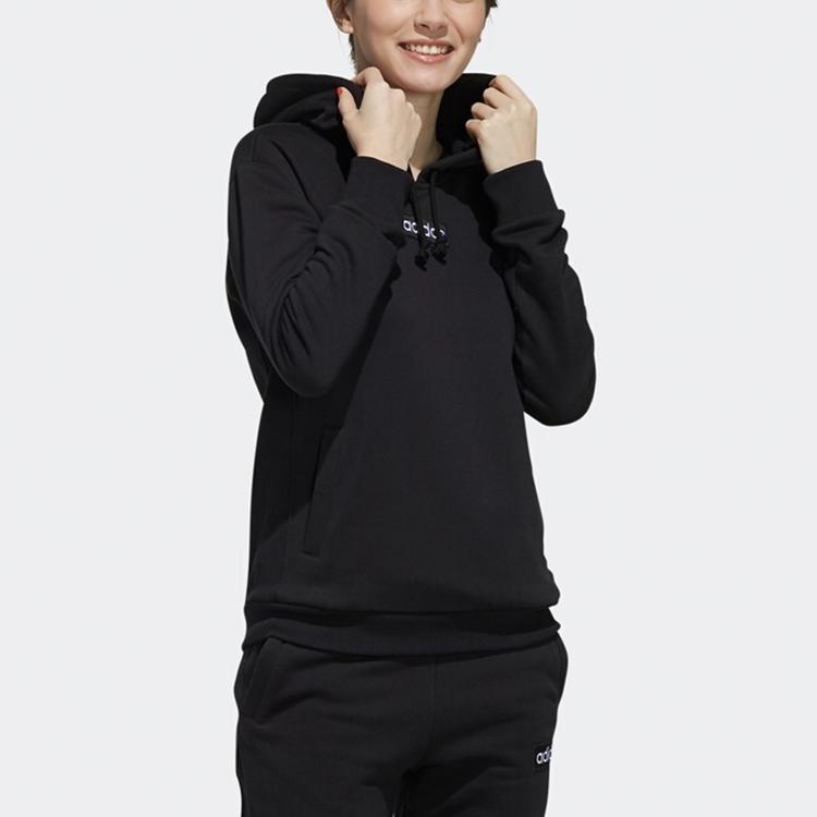 adidas Neo Loose Fit Running Hoodie Women Hoodies Black EI4691