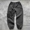 European and American Y2K Street Hair Bubble Printed Hip Hop Casual Pants for Men and Women