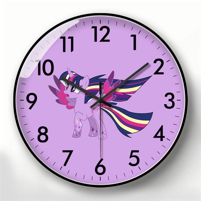 My Little Pony Cartoon Wall Clock - Silent Quartz for Kids' Room