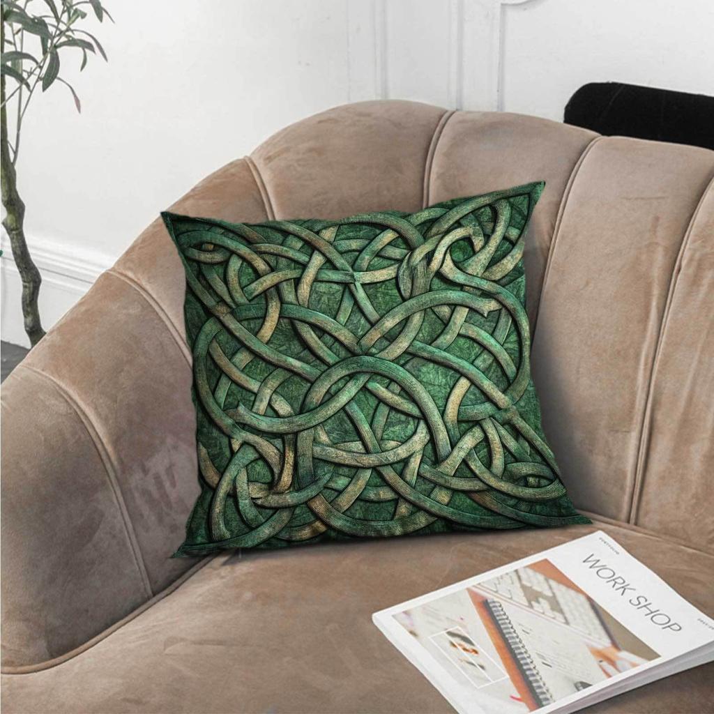 Keltischer Knoten KissenbezugGeeignet für Sofa Auto Schlafzimmer dekorative Kissenhülle Kissenbezug