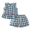 Baby Girls' Summer Thin Short Sleeve Shorts Set