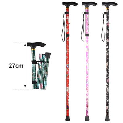 Wandern Camping Bergsteigen Pole Druck Spazierstock Teleskop Baton Trekking Pole Klapp Spazierstock Krücken Pole Unisex