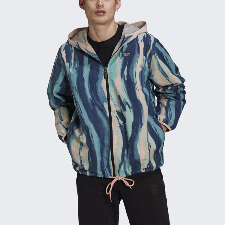 Adidas Originals Clover Casual Hooded Sports Jacket Men Outerwear Multicolor GN3320