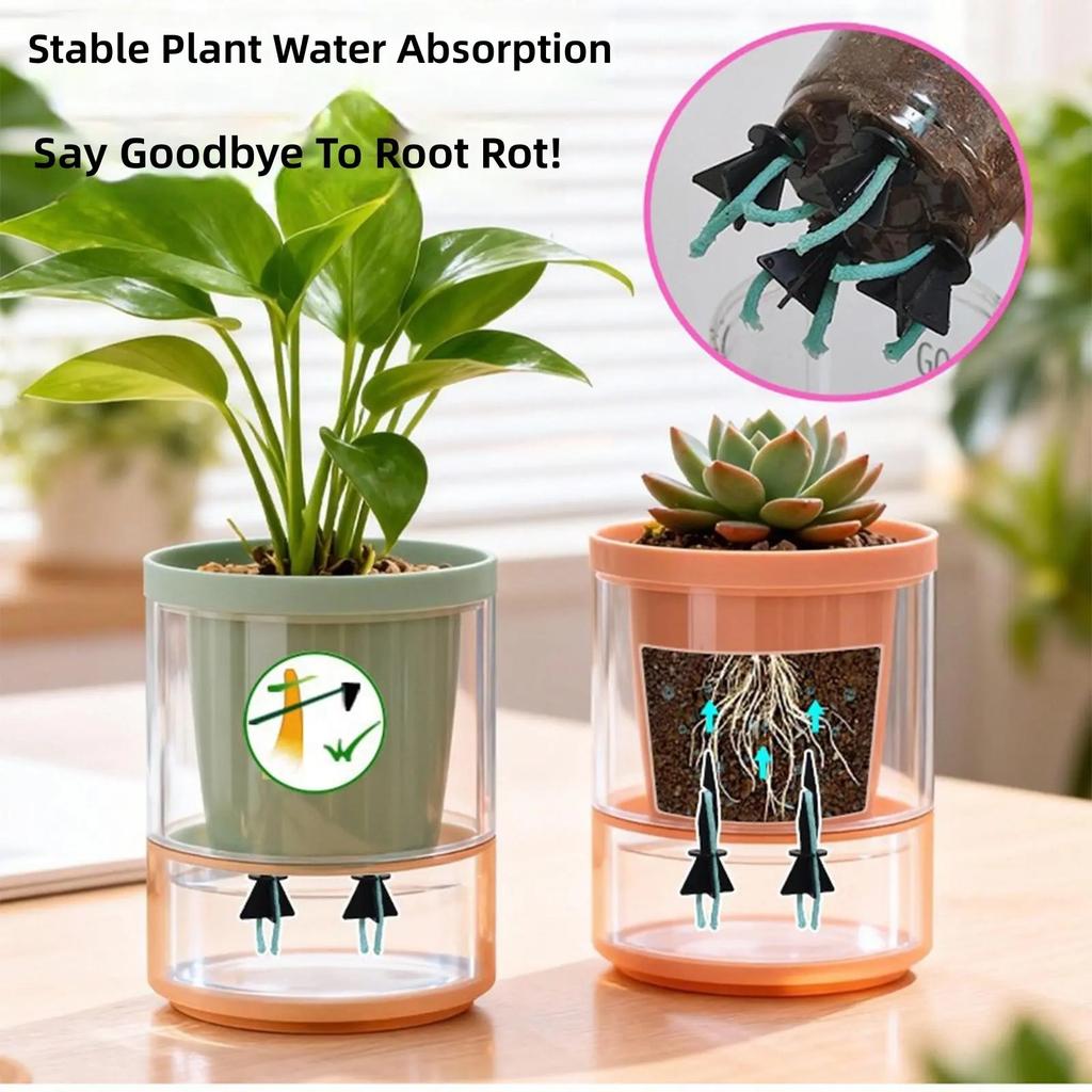 50Pcs Plant Water Absorber Set -Watering Tool With Pointed Tip Watering Spikes Vacation Auto Irrigation System