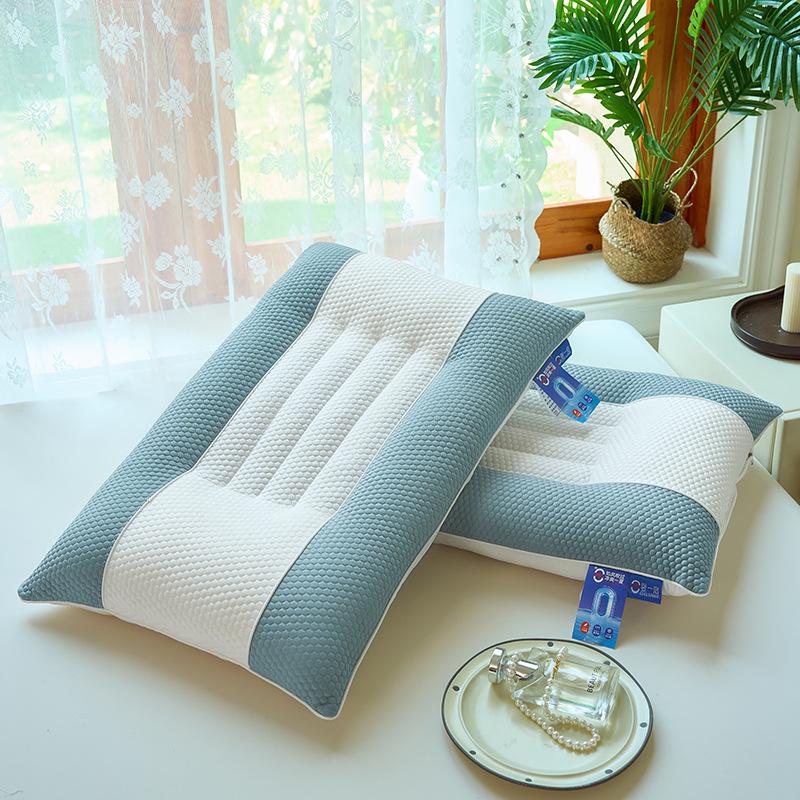 2025 Ice Silk Cool Bean Pillow Core for Adults & Students - Soft, Skin-Friendly Neck Support