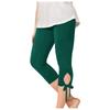 Children's  Fashionable Solid Color Cute Girls Casual Sports Yoga Pants Cropped Pants Leggings