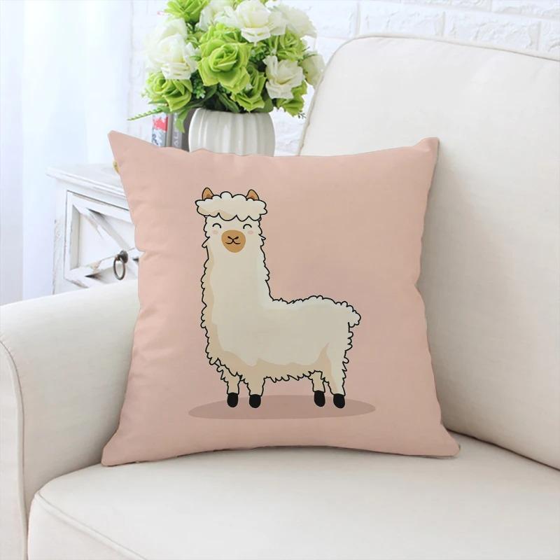 Cartoon Sheep Decorative Pillowcase Car Ornaments Office Living Room Sofa Home Pillowcase