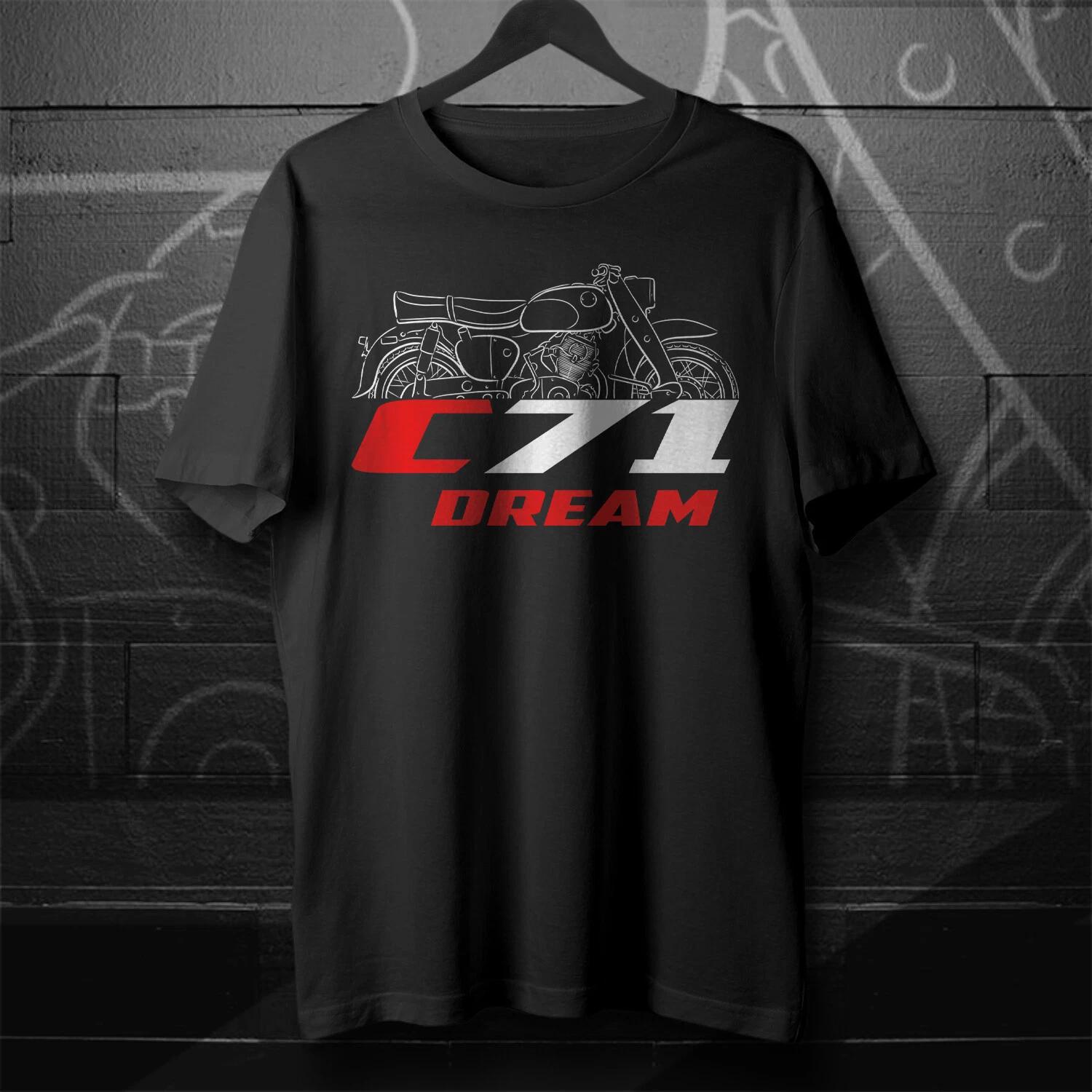 Men s and Women s T-shirts Honda C71 1959-1960 - Motorcycle S