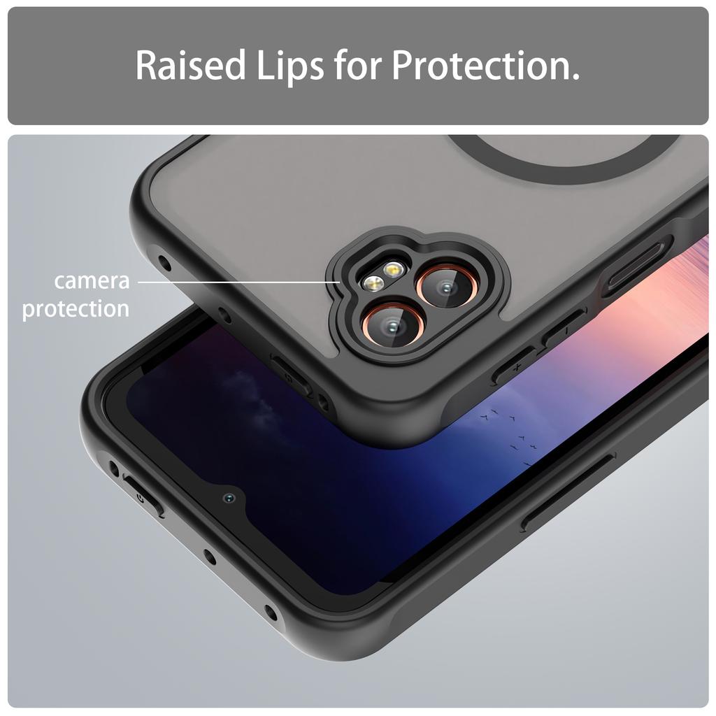 For Samsung Galaxy XCover7 Pro Case Compatible with MagSafe Anti Drop PC+TPU Phone Cover