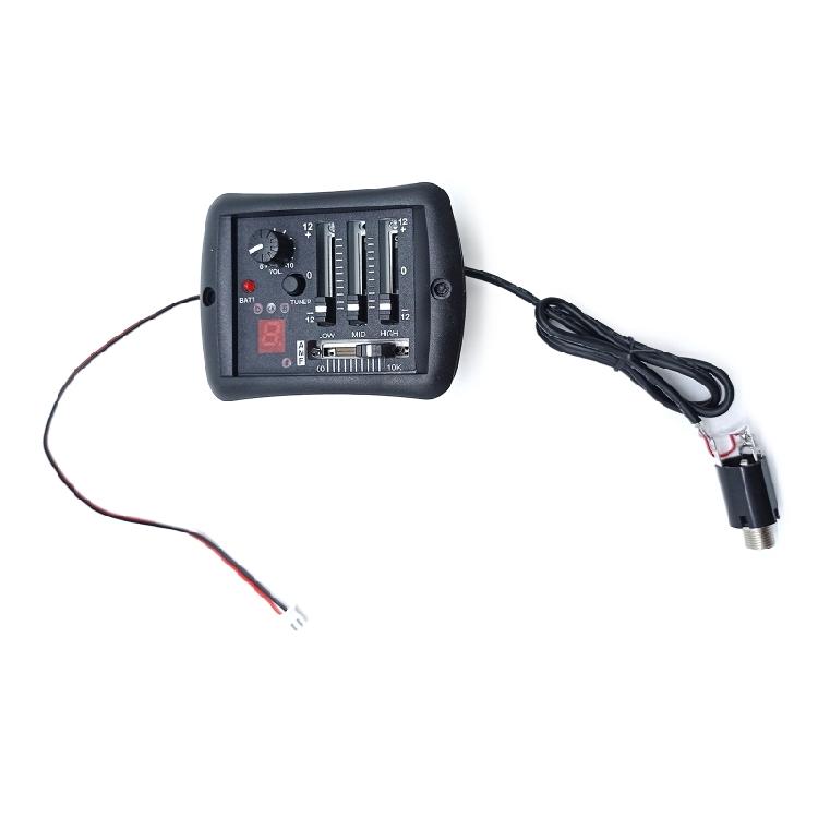 Tuner Piezo Pickup Electric Guitar Bass Pickup for Muscial Beginners