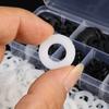 500Pcs Flat Nylon Washer 8 Sizes Insulation Gasket Ring New Plane Spacer