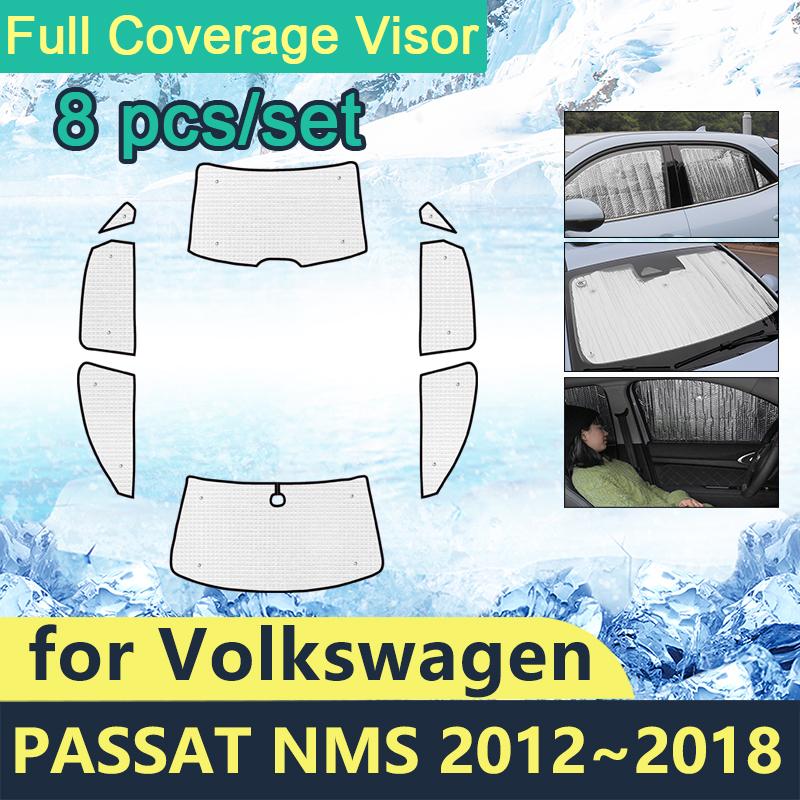 

Полные чехлы от солнца для Volkswagen VW Passat NMS 2012 2013 2014 2015 2016 2017 2018 автомобильные аксессуары для лобовых стекол Sun Rear Windows