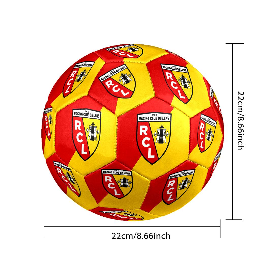 Lens FC Size 5 Standard Football Durable Training Match Soccer Ball for Adult Outdoor Sports