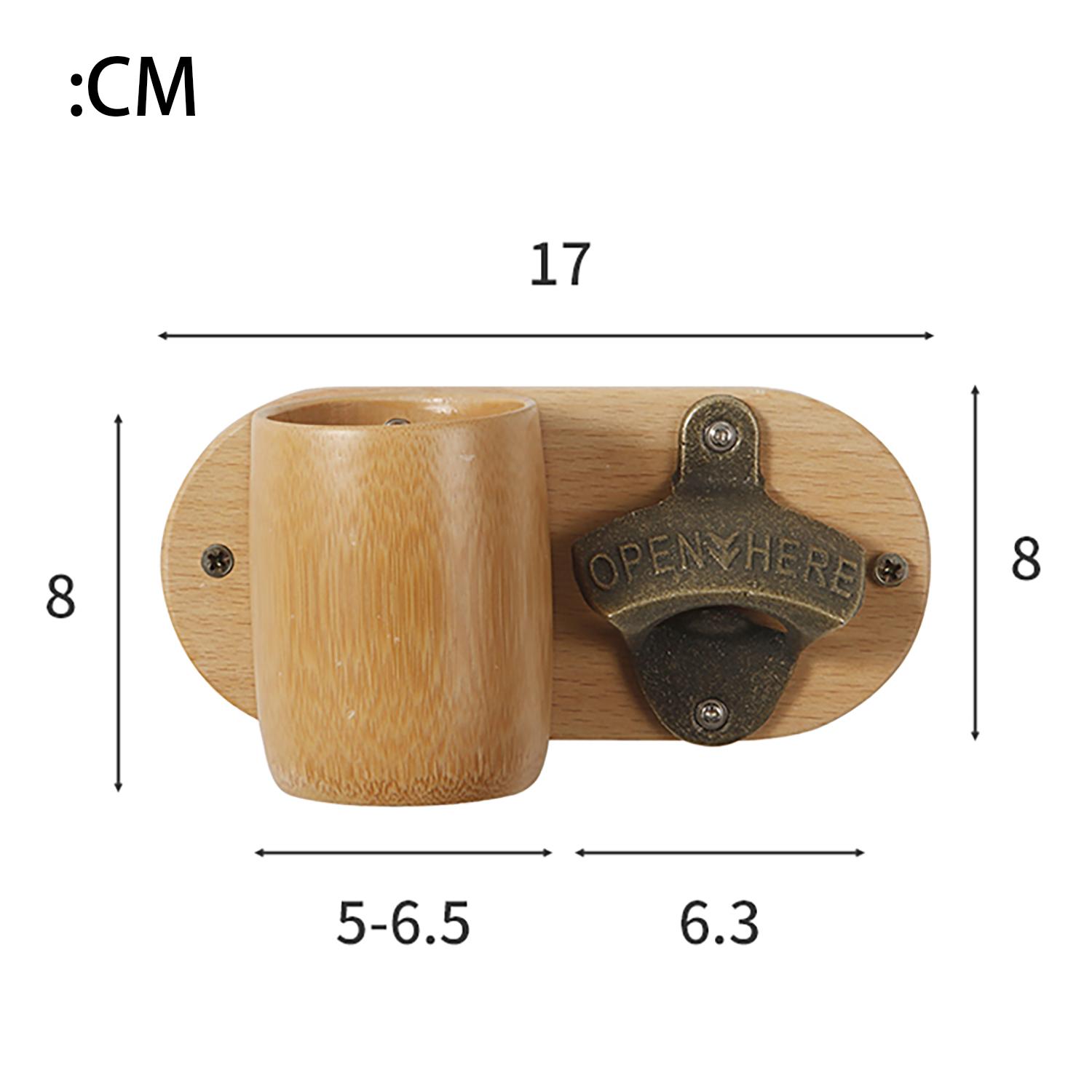 

Ретро открывалка для бутылок настенная открывалка для пива с деревянной основой самодельная открывалка для пива бар украшение дома штопор инструменты