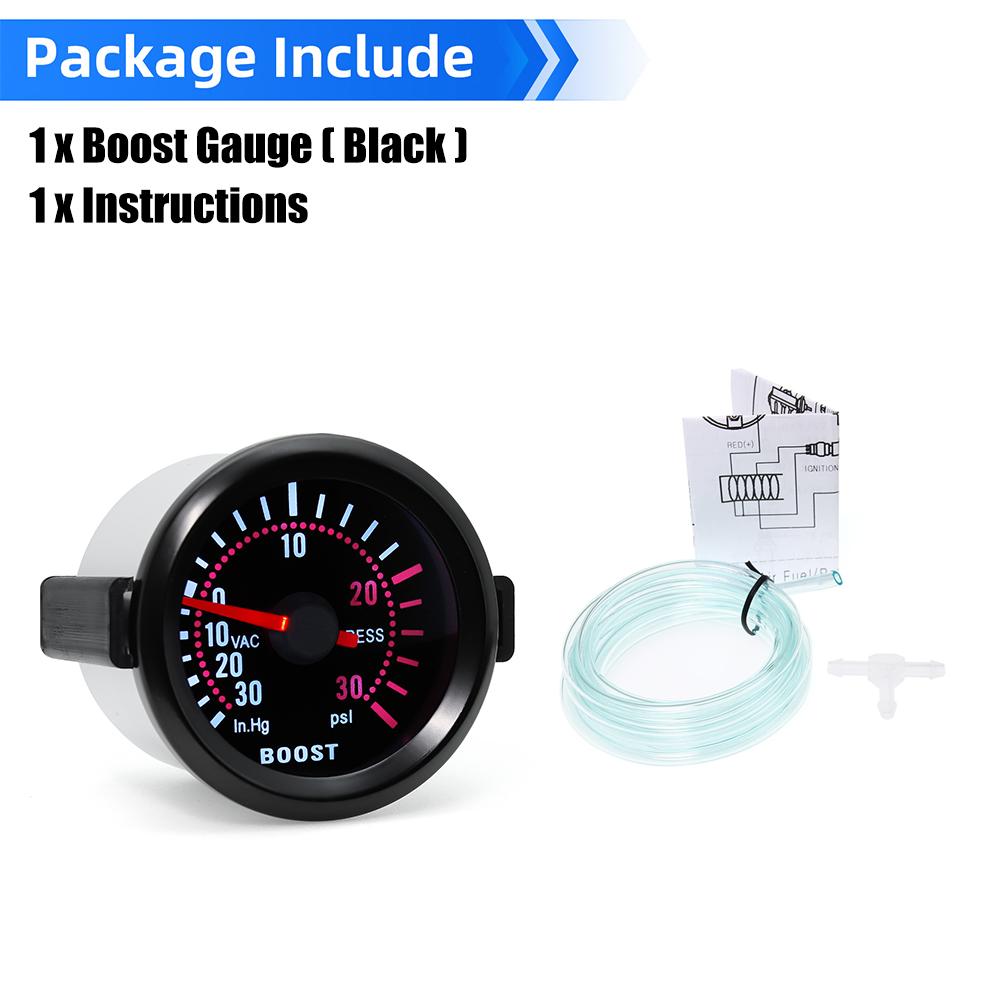 Universal 12V 2" 52MM Car Gauge Water Temp 40-120℃ Oil Temperature Boost PSI BAR Oil Pressure 0-100PSI Voltmeter Vacuum Gauge