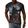 3D Casual Wolf Print T Shirt Men Women Summer Animal Tee Man O Neck Short Sleeve Loose Tops Breathable Couples T Shirts