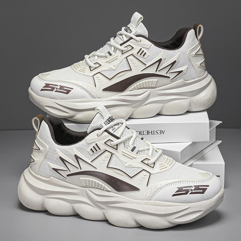 Lightweight Running Shoes Wear Resistant Fashion Casual Shoes Non-slip Soft Soled Student Sports Shoes for Men