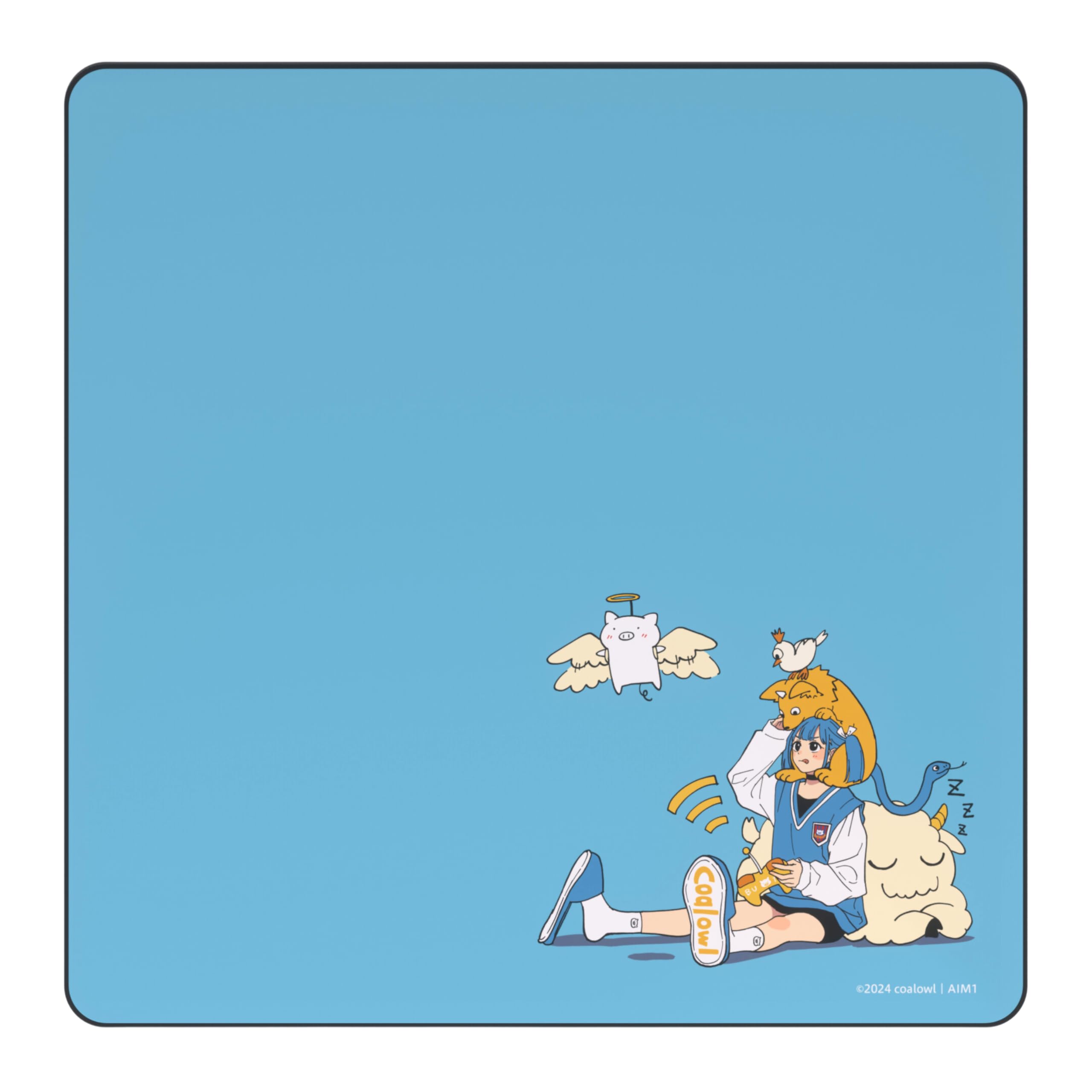 

AIM1 coalowl x AIM1 KAGERO Gaming Mouse Pad, Balanced Type, Square Size, 500 x 500 x 3.5mm