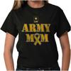 US Army Mom Ribbon Military Logo Womens Graphic Crewneck T Shirt Tee