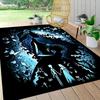 1Pc Blue Spirit Butterflies Carpet Rug Customizable Soft Washable Antislip Home Living Room Sofa Mats Personalized Rug 0917159