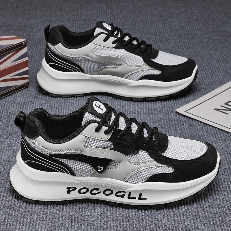 

Мужская обувь, летняя, новая, дышащая, универсальная, сетчатая, спортивная, для отдыха, повышающая моду, ретро, Forrest Gump Dad, модная обувь 44