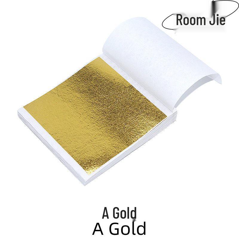 Gold and Silver Freeze-Resistant Foil Paper for DIY, Crystal Epoxy, and Nail Art, 9x9cm