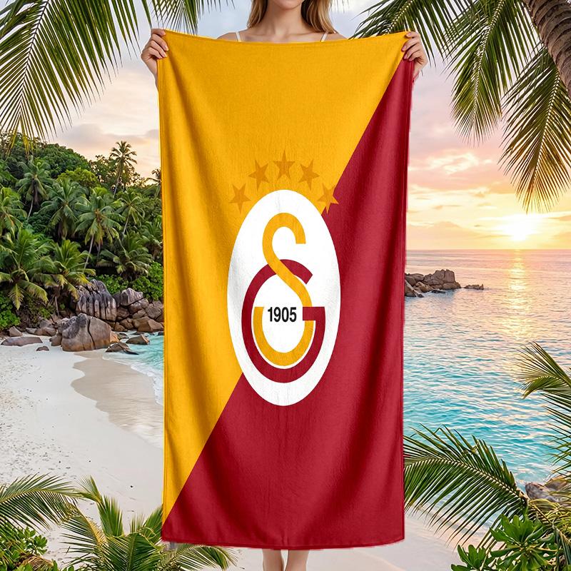 Stampa FC Galatasaray Asciugamano da Spiaggia Quick Dry Microfibra Assorbente Portatile da Viaggio Asciugamano per Nuoto