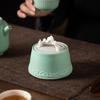 Guanshan Ceramic Tea Canister - Moisture-Proof Red-Green Pu-erh Storage Jar with Gift Box