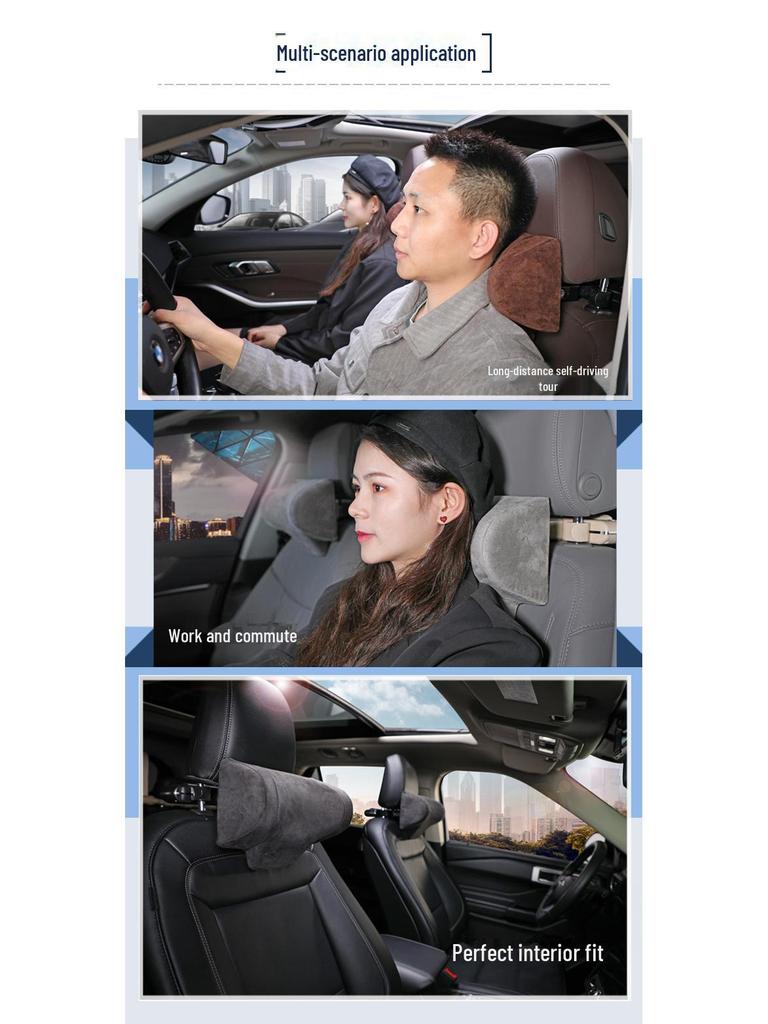 Car Headrest Side Sleeping Pillow - Smart Neck Support Pillow for Comfortable Travel