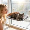 Window Mounted Cats  - Removable Foldable Cats With Strong Suction Cups, Breathable & Plush Pet Window Bed For Sunbathing, Space-Saving Cats Window