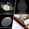 Men's Waterproof Luminous Business Watch Double Calendar Dial Quartz Watch