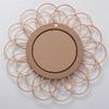 Petal Mirror: Willow Wicker Decorative for Living Room, Bedroom, or Entrance Wall.