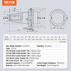 CAT40 Collet Holder ER 16/32 Collet Set, 35 PCs, SLN FMB ER16/32 APU Tool Holders Spring Steel Collet Chucks with 10 Pull Studs and 3 Wrenches, for