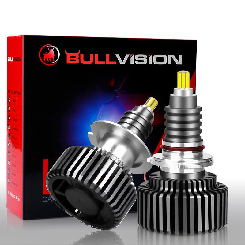 

Bullvision 300W LED 9012 H7 H11 H1 HB3 HB4 3D CSP Car Headlight Bulbs H9 H8 9005 9006 Car Running lights 12V 10000LM 6500K White 9006/HB4